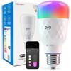 Yeelight Lampadina LED E27 Smart 11W 1300 lm RGBCW, Lampadina Alexa Compatibile con Matter, Dimmerabile 2700K-6500K, 16 Milioni di Colori, Lampadina Smart per Casa Intelligente, Hub Richiesto
