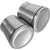 SHINEOFI Sale in Manutenzione Picnic per Cucine e Domestiche per Coperture Macinapepe Acciaio Inox 2 Pezzi, Coperchi per Macinatura Design Portatile e Facile Spezie