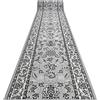 rugsx Passatoia MORAD KLASYK per cucina, corridoio, soggiorno, robusto, classico, grigio 100x240 cm