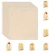 FOROREH Borsa per Pane Borsa per Sandwich Borse Tostapane in Teflon, 10 Pezzi Sacchetti Tostapane Riutilizzabili, Sacchetti Antiadesivi, Toastabags per Panini Pizza Snack Formaggio Panini