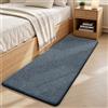 Sour Lemon Tappeto Salotto Pelo Corto, Tappeti Camera da Letto, Tappeto Morbido per Soggiorno, Carpet, Moderno, Lavabile, Antiscivolo, Colore: Blu-Bianco, Dimensione: 60x220 cm