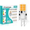 YzzYzz G4 LED Lampadine 1.2W AC/DC12 V G4 Bi-Pin Base Lampadine Bianco Caldo 2700k 180Lumen Equivalente a 10W Lampadina Alogena (Confezione da 20)
