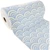 DecoMeister Tappetino da Bagno in Morbida Schiuma 80x65 cm - Tappeto Corsia e Passatoia Gomma Antiscivolo Multiuso per Corridoio e Bordo Piscina, PVC Traspirante - Onde