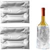 JYYWTSI 2 Pezzi Manicotto Refrigerante Vino, 33 x 15 cm Refrigeratore per Bottiglie, Fascia Raffredda Bottiglie Flessibile con Gel e Isolamento, Riutilizzabile per Vino Spumante Picnic Festa