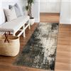 BEIMO Tappeto Salotto Pelo Corto, Moderno Tappeto Camera Da Letto, Tappeti Antiscivolo Lavabile, Tappeti Astratto per Corridoio, Soggiorno, Sala, Cameretta, Marrone, 80x200cm