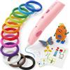 LAMAX ArtKid1 Penna 3D per bambini, penna per stampa 3D senza fili con TouchSafe, 37 m, 12 colori di filamento PCL, USB-C, 2 velocità, 2 livelli di temperatura, regalo creativo per ragazze e ragazzi