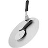 MAGICLULU Set 1 Pala per Pizza in Acciaio Inox Pieghevole con Ruota Tagliapizza per Uso Domestico e Professionale, Utensile Resistente che Scivola Sotto Impasto