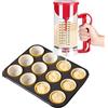 Mimdixy Dosatore per pastella per pancake da 1200 ml, frullatore elettrico senza fili a batteria, macchina per impastare con dosatore a pressione per pancake, cupcake e waffle