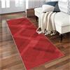 Siunwdiy Tappeto Passatoia Corridoio Cucina Lavabile Antiscivolo al 2 Metro, Rosso,Motivo Geometrico， per Salotto Camera da Letto Ingresso Interno60x200 cm