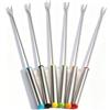 HERCHR Forchette Acciaio Inox, 6 Pezzi Forchette per fonduta di formaggio con codice colore e manico resistente al calore, per Carne Cioccolato Frutta Dessert Marshmallows