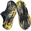 Gaatpot Zoccoli e Sabot Uomo Donna Pantofole da Spiaggia Mare Doccia Casa Scarpe da GiardinoSlip-on Sandali Estate Traspirante Bianco-Nero 46/47EU