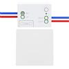 Cerhot RF433 - Interruttore senza fili, kit radio interruttori senza fili, per illuminazione, interruttori cinetici senza fili, senza batteria, telecomando a pulsante (1Gang 1V1 White)