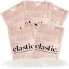 Kitsch Elastici per capelli senza danni, per bambini, adolescenti e donne, 500 elastici in gomma per acconciature, elastici senza strappo, accessori quotidiani (trasparenti)