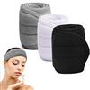 NATUCE 3 fasce cosmetiche in spugna, fascia per capelli per trucco, fascia di protezione per capelli regolabile con chiusura in per sport, yoga, lavaggio, spa, cosmetici, spugna per lavaggio viso