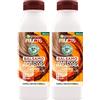 Garnier Fructis Balsamo Hair Food Macadamia Azione Lisciante per Capelli Secchi e Ribelli Formula Districante e Vegana con Ingredienti 97% di Origine Naturale - 2 Flaconi da 350ml
