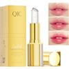 QIC Rossetto cambia colore PH, Burrocacao foglia d'argento trasparente, Cura delle labbra, burrocacao idratante, Color Changing Lipstick, PH Temperature Lip Balm