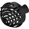 Alipis Fermaglio Rotondo Nero per Chignon, Antiscivolo, Rapido e Facile | Resina Nera, Forma a Cupola Tipo Fungo, Portatile e Versatile, per Donne e Ragazze
