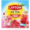 Pukka, Lipton Lipton | Ice Tea Hibiscus Raspberry | 5L | Zero | senza zucchero | per preparazione in acqua fredda | infuso alle erbe con gusto ibisco e lampone | per 500 ml | 10 bustine piramidali
