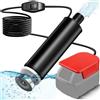 MAKBOS Pompa sommersa per Milwaukee, 18 V, M18, pompa per acqua sporca, pompa di aspirazione, pompa di aspirazione, pompa per piscina, cantina, piscina, irrigazione da giardino, lavaggio auto (senza