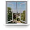 MAGICDOOR Zanzariera Magnetica 60x130cm-Grigio in Vetroresina | Maglia Fine Magnete Potente Zanzariere Magnetiche per Porte Finestre Tenda Zanzariera Porta per Camera da Letto Balcone