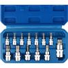 DAYUAN Set di 13 bussole Torx con punte Torx da 3/8 Dr. T8 - T70 E Star Premium S2 in acciaio legato Cr-V in acciaio a stella Torx punte metriche da 1/4, 3/8 e 1/2