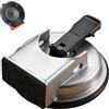 Generisch Floor Gap Fixer Tool, Heavy Duty Suction Cup Floor Gap Repair Tool Kit Laminate Vinyl Hardwood Flooring Gap Fixer with Rubber Mallet, Reusable Grip Pads (Silver)