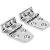 Opatiny 2 cerniere da incasso in acciaio inox 316 ad angolo retto per yacht barca auto porta hardware, 38 x 54 mm e 38 x 66 mm
