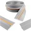 Lefunom Guarnizione soglia porta garage guarnizione inferiore in gomma guarnizione universale per porta resistente alle intemperie per porte di garage e magazzini (100mm×25mm×3m, Grigio)