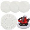 ZDQC Set di 4 cappucci per lucidatura in lana d'agnello, 220 mm - 250 mm, per lucidatrici auto Einhell, cuscinetti per lucidatura auto, compatibili CE-CB 18/254 Li, CC-PO 90