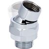 QLEUIFT 1 pcs Adattatore Girevole per Soffione Doccia, Connettore doccia Giunto sferico, Giunto Sferico per Doccetta, Connettore per Soffione, Adatto per Collegare Soffioni Doccia e Tubi Dell'acqua