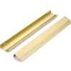 SYZOW 6 pezzi Maniglie Armadio Nascoste,Maniglie per Mobili da Cucina Maniglia del Cassetto,Oro,distanza foro dal centro 256mm