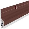 SHIJHUI Guaina di Tenuta per Porta in Metallo, Guarnizione per Porte in Alluminio, Paraspifferi per Porte, Blocco Anti-Spifferi Sotto Porta, Guarnizione per Porte (Marrone, 2,85 * 3,6 CM)