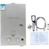 Cozyel Scaldabagno A Gas 18lt LPG Scaldabagno Istantaneo A Gas 36KW Con Digitale LCD Scaldabagno Automatico E Rapidamente