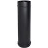 MBM Elemento diritto canna fumaria tubo coassiale nero D. 80/130 0,25 mt CE in acciaio 316 per stufa pellet Made in Italy UNI 1856/2