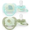 Avent Succhietto ultra soft notte 0-6m cappuccio fluorescente no bpa per pelli sensibili - philips avent
