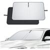 ECOZEN Parasole per parabrezza Anteriore (2011-2019) BMW Serie 1 F20 F21 F40/Serie 2 F44 Parasole pieghevole su misura tessuto ispessito Protettore Contro i Raggi UV Protezione Anteriore BMW Accessori