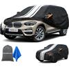 Cowtcver Telo Copriauto Impermeabile e Traspirante per BMW X3 2010-2026 | Telo di copertura per auto a 10 strati, protezione da sole, pioggia, polvere, con cerniera e fodera in cotone.