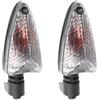 Fuicotto Frecce Luci Moto Compatibile Con Triumph Tiger 800/XC 1050 Daytona 675/R Indicatore Di Direzione Anteriore/posteriore Per Moto(Dark gray)
