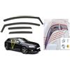 OEMM Set di 4 deflettori d'aria a canale, compatibili con Audi A3 S3 RS3 Sportback 5 porte 2003 2004 2005 2006 2007 2008 2009 2010 2011 2012 2013 vetro acrilico vetro laterale deflettori Lettori