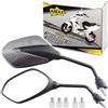 Area1 Set di specchietti per moto/Marchio di Omologazione E / 2xM10 destro, 2xM8 destro, 1xM10 sinistro, 1xM8 sinistro/adatto per Sportcity 250IE 200 125 / Sportcity Cube 300 125, One (V51)