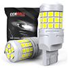Cenmoll 7443 W21/5W Lampadina LED Bianca, Super Luminosa 40W 2000LM 12V-24V Canbus Senza Errori 580 7443 W21/5W Lampadina per Auto Backup Retromarcia Luce di Posizione Freno Luci Posteriori, 2PCS