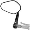 KEMIMOTO Specchietti Moto Universali, 1 Pezzi Sinistra E9 Specchietto Retrovisore Manubrio, 7/8 22mm Specchietti Moto Omologati per Motociclo Scooter Cruiser