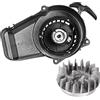 JXMOTO Avviatore a strappo in lega con volano per motore a 2 tempi 47cc 49cc Pocket Dirt Bike Mini ATV Quad Wheeler, nero