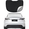 ZATOOTO Parasole per parabrezza posteriore per Tesla Model Y 2019-2024, design a doppio strato per parasole e privacy, grande visibilità parasole, parasole per lunotto posteriore per modello Y