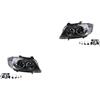 Johns, Set di fari allo xeno anteriori adatti per BMW Serie 3 E90 E91 01/2005-08/08 D1S H7 sinistra e destra + fendinebbia + lampadina