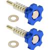 VGOL 2 viti per carburatore d'aria per moto, M5 x 0,75 mm, compatibili con PWK, compatibili con KEIHIN PE (blu)