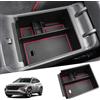 SHAOHAO Contenitore portaoggetti per console centrale per Hyundai Tucson NX4 2021 2022 2023 2024 (automatico) bracciolo centrale organizer Tray, vano portaoggetti multifunzione (rosso)