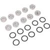 Generic Finestra della Pompa Freno, Osservare Chiaramente Il Vetro Spia della Pompa Freno per Moto ATV (18MM)