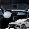 YEE PIN Parasole per parabrezza compatibile con Peugeot 2008 e-2008 P24 2020-2026, parasole pieghevole con borsa coprivolante, in fibra di raffreddamento, parasole per parabrezza, protezione UV e
