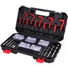 LncBoc 131 Pezzi Kit Riparazione di Filetti Kit Riparazione Filettatura,Kit di Riparazione per Trapano Helicoil Metrico M5 M6 M8 M10 M12,Kit di Riparazione per Viti e Filettatura Interna